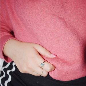 lively pink crew neck sweatshirt